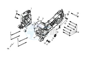 SYMPLY 150 drawing CRANKCASE RIGHT / OIL GAUGE