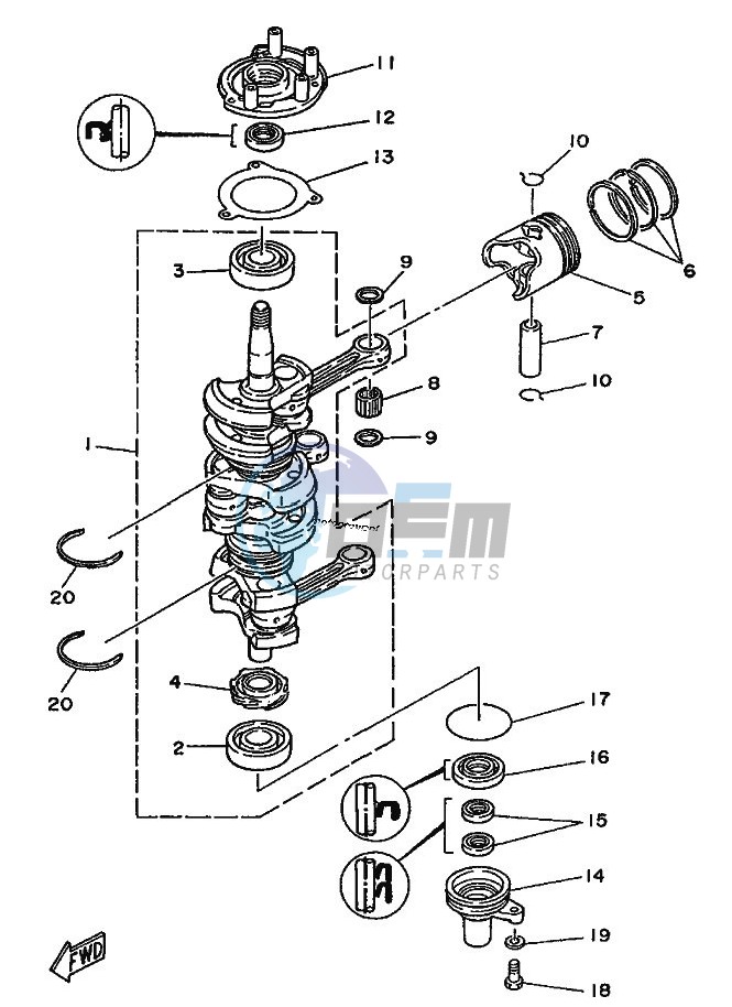 CRANKSHAFT--PISTON