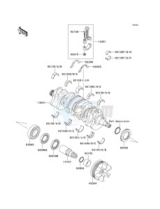 JT 1500 E [ULTRA 260X] (E9F) E9F drawing CRANKSHAFT