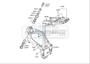 ZX-6R NINJA - 636 cc (EU) drawing FRAME