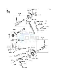 KVF750_4X4 KVF750DBF EU GB drawing Camshaft(s)/Tensioner