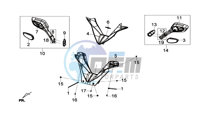 HANDLEBAR / BRAKE LEVERS / MIRRORS