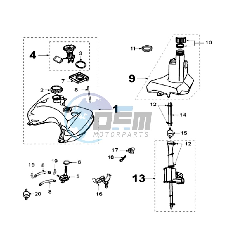 TANK AND FUEL PUMP