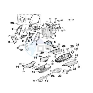 CITYSTAR 125 LC drawing COWLING