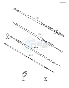 KLT 200 C [KLT200] (C2) | DIFFIRENTIAL AXLE [KLT200] drawing CABLES -- 84 KLT200-C2- -