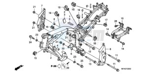 CBF1000SA UK - (E / ABS MKH) drawing FRAME BODY