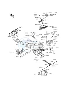 NINJA ZX-10R ABS ZX1000KFF FR XX (EU ME A(FRICA) drawing Muffler(s)