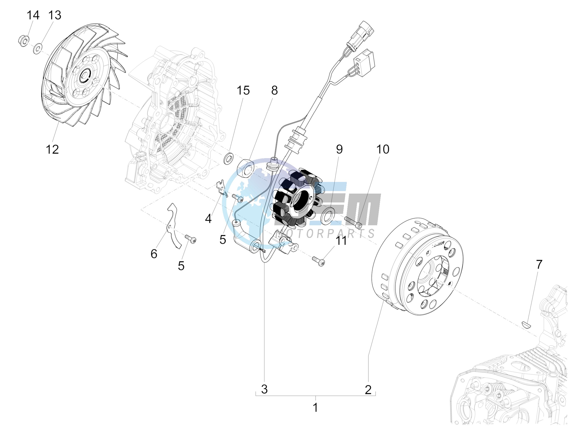 Flywheel magneto