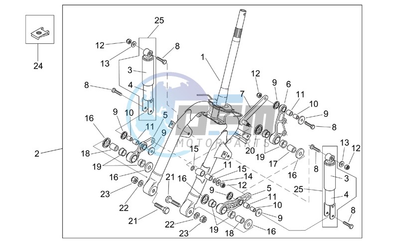 Front shock absorber