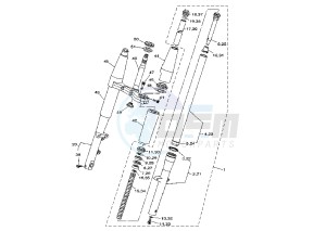 XVS A DRAG STAR CLASSIC 650 drawing FRONT FORK