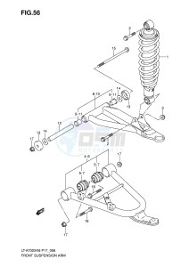 LT-A700X (P17) drawing FRONT SUSPENSION ARM