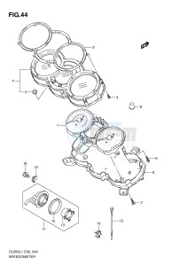 DL650 (E2) V-Strom drawing SPEEDOMETER (DL650L1 E19)