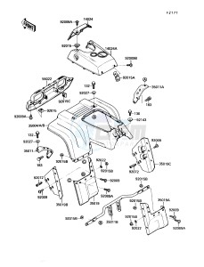 KLF 220 A [BAYOU 220] (A1-A4) [BAYOU 220] drawing FRONT FENDER