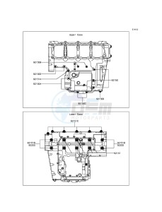 Z800 ZR800ADS FR GB XX (EU ME A(FRICA) drawing Crankcase Bolt Pattern