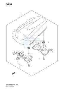 GSX-R600 (E2) drawing SEAT TAIL BOX