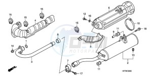 TRX420FAA Australia - (U) drawing EXHAUST MUFFLER