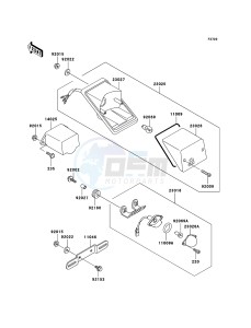 KLE500 KLE500B7F GB XX (EU ME A(FRICA) drawing Taillight(s)