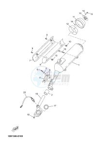 X-MAX125 XMAX 125 EVOLIS 125 (2ABF) drawing EXHAUST