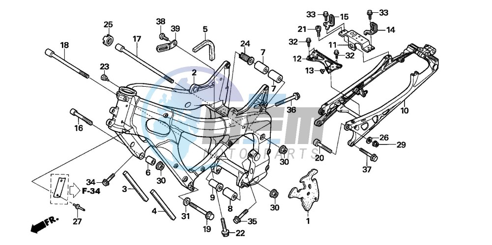 FRAME BODY (CBR600RR5/6)