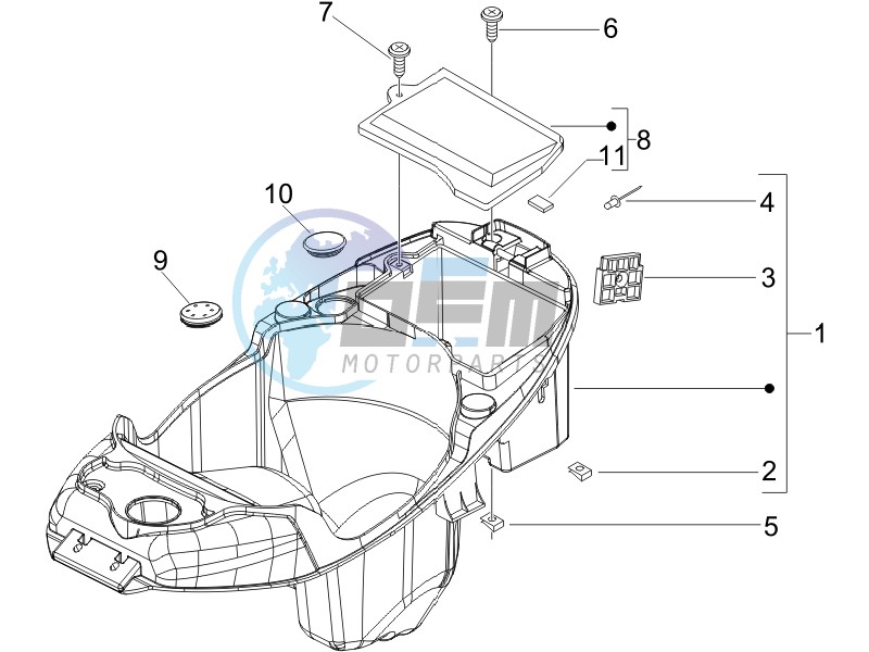 Helmet box - Undersaddle