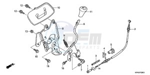 TRX420FMC drawing SELECT LEVER