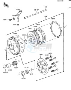 KX 500 A [KX500] (A2) [KX500] drawing CLUTCH -- 84 A2- -