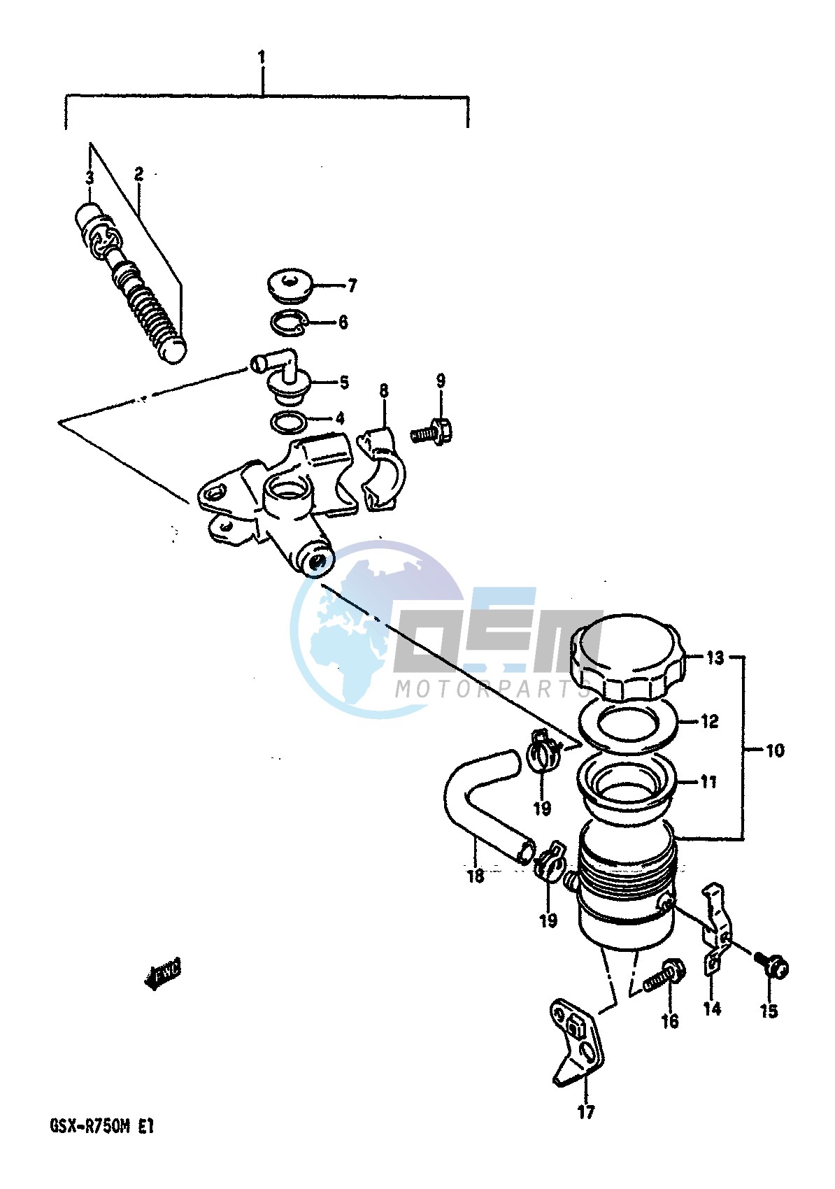 FRONT MASTER CYLINDER