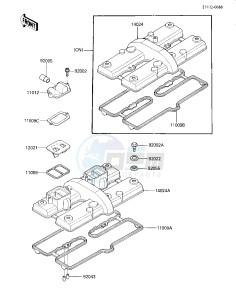 ZL 600 A [ZL600 ELIMINATOR] (A1-A2) drawing CYLINDER HEAD COVER