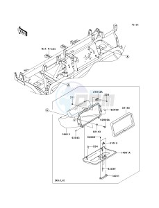 KAF 620 R [MULE 4010 TRANS4X4] (R9F-RAFA) R9F drawing FRONT BOX