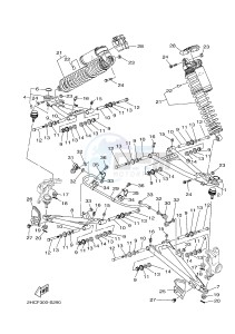 YXZ1000R SS YXZ10YESJ YXZ1000R SS (B0F6) drawing FRONT SUSPENSION & WHEEL