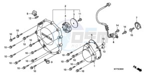 CB1300A9 BR / ABS MME - (BR / ABS MME) drawing RIGHT CRANKCASE COVER