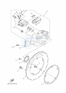 XTZ690 TENERE 700 (BEH1) drawing REAR BRAKE CALIPER