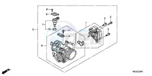 VT750CA9 Korea - (KO / ST) drawing THROTTLE BODY