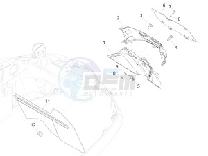 GTS 300 ie ABS (NAFTA) drawing Rear cover - Splash guard