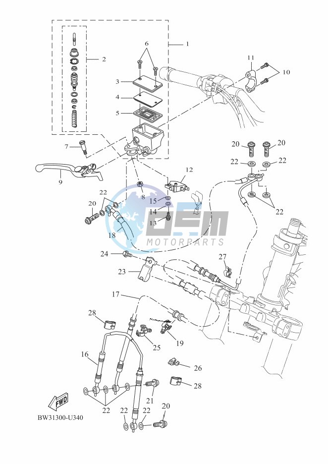 FRONT MASTER CYLINDER