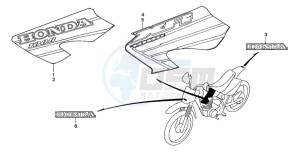 XR100R drawing MARK (XR100R1/2)