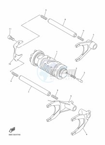 FJR1300-AE (B96S) drawing SHIFT CAM & FORK