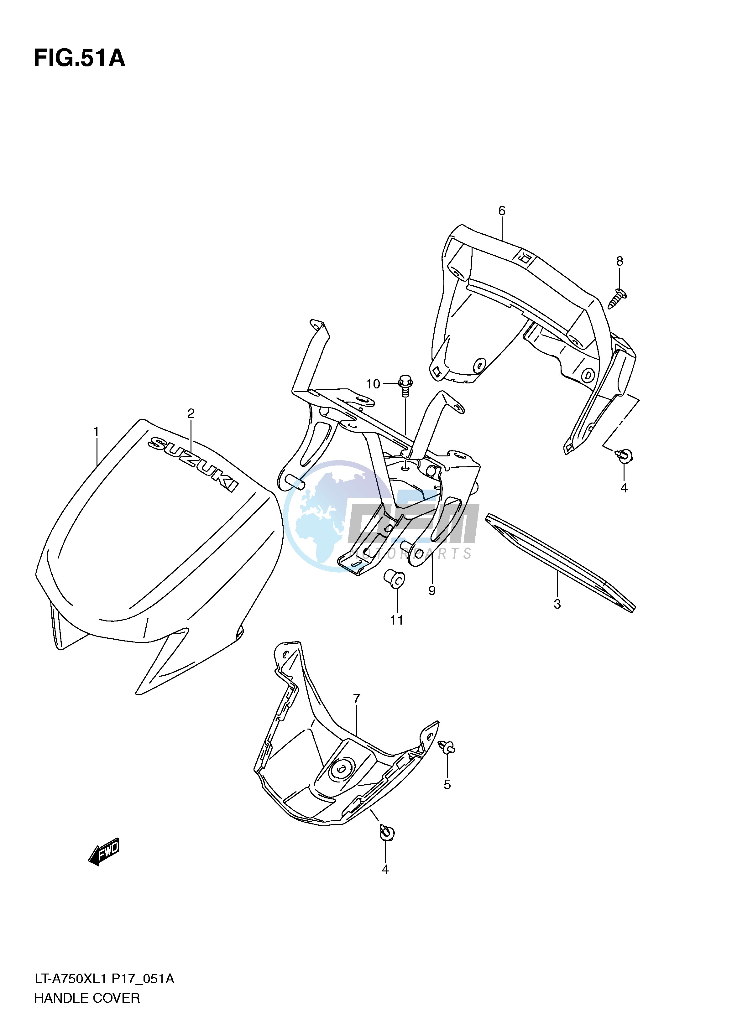 HANDLE COVER (LT-A750XL1 P24)