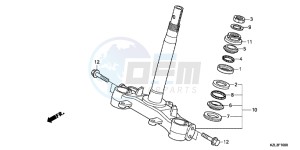 NSC110E Vision 110 - NSC110E UK - (E) drawing STEERING STEM