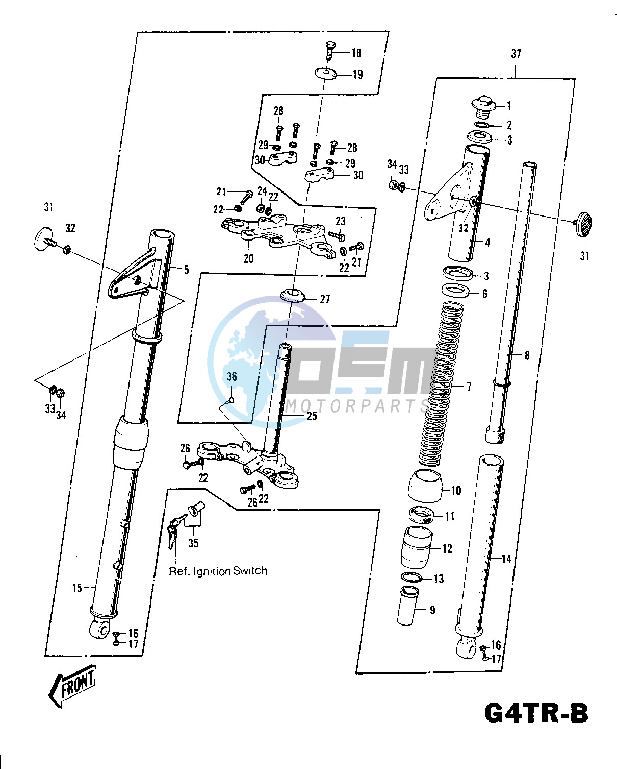 FRONT FORK G4TR-B -- 70-73- -