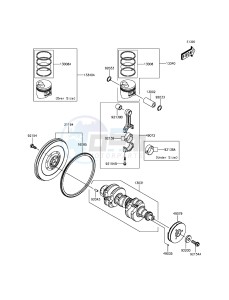 MULE PRO-DX KAF1000EGF EU drawing Crankshaft/Piston(s)