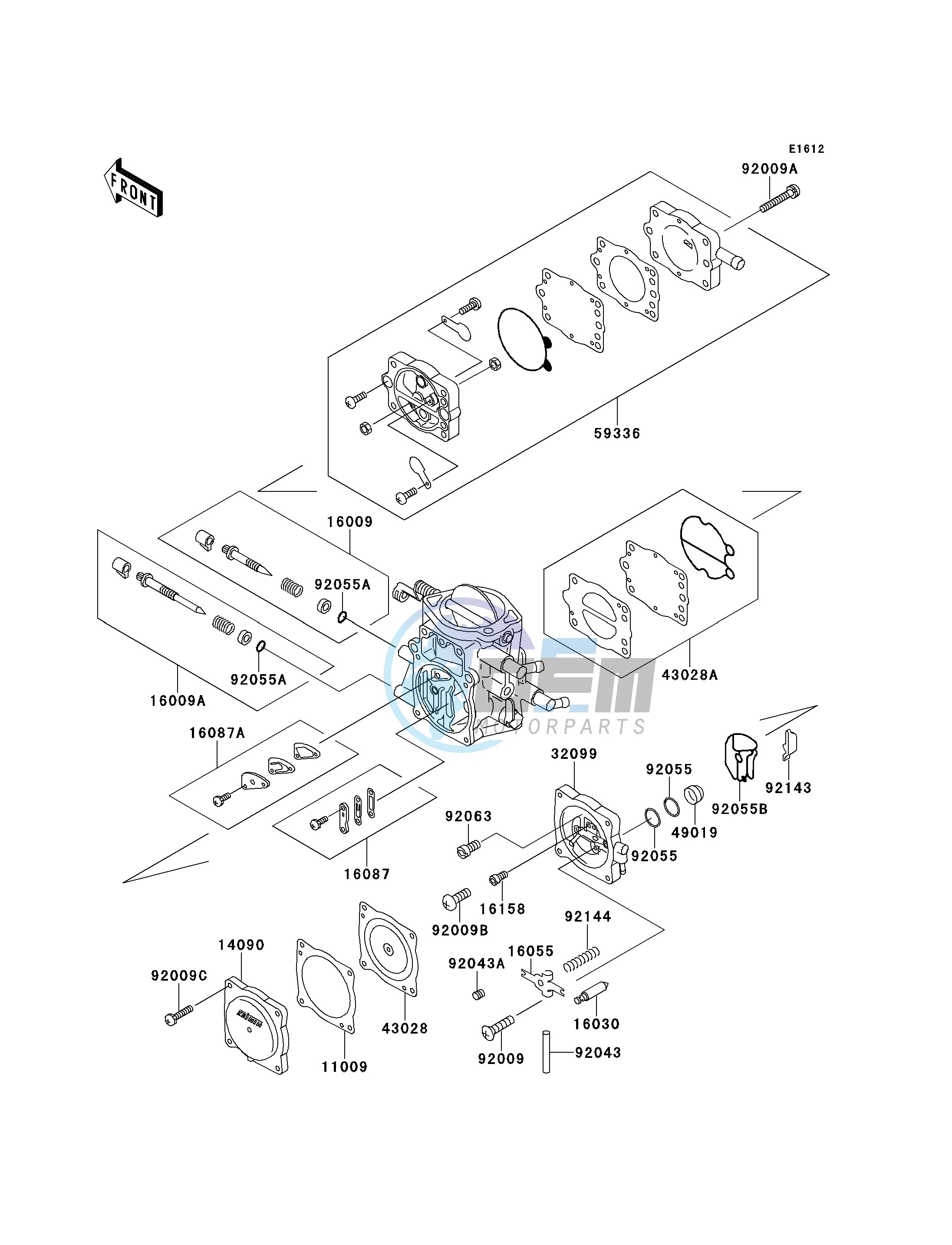 CARBURETOR PARTS-- JS750-B1- -