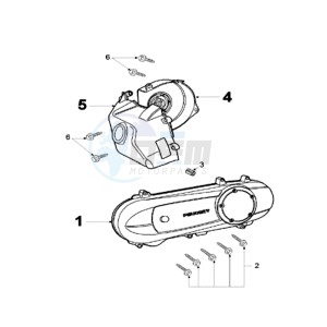 VIVA 3 L 50 2T drawing CRANKCASE COVER