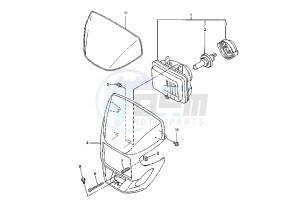 WR F 250 drawing HEADLIGHT