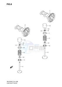 RM-Z450 (E19) drawing CAMSHAFT - VALVE