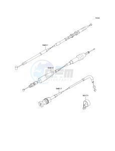 KLX 140 B (KLX140L MONSTER ENERGY) (B8F-B9FA) B9FA drawing CABLES