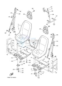 YXR700F YXR7FD RHINO 700 (1RBE 1RBF 1RBG 1RBH) drawing SEAT