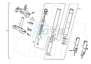 GPR REPLICA RACING - 50 cc drawing FRONT FORK