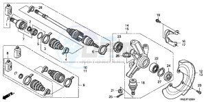 TRX500FAD TRX500FA Europe Direct - (ED) drawing KNUCKLE