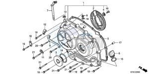 VTR2509 U drawing RIGHT CRANKCASE COVER